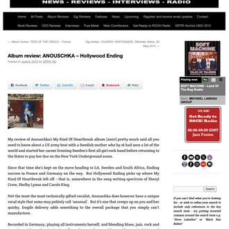 Press clipping: Roadie Music / Get Ready to Rock — Hollywood Ending review